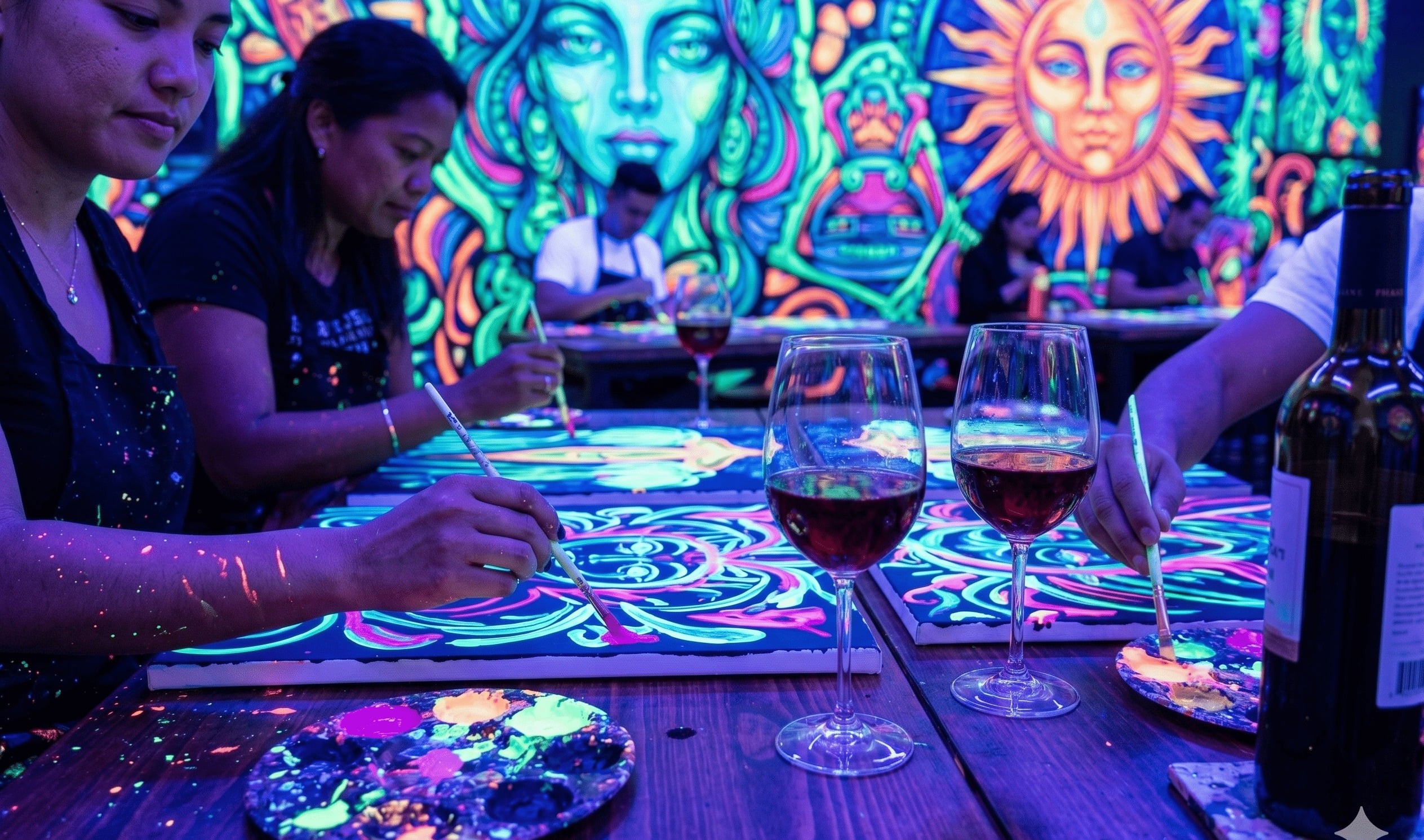 Neon Experience: Pintura, Queijo e Vinho - 2ª Edição