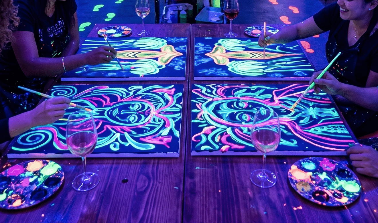 Neon Experience: Pintura, Queijo e Vinho - 4ª Edição