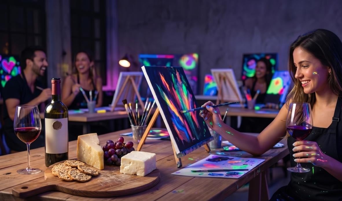 Neon Experience: Pintura, Queijo e Vinho - 3ª Edição
